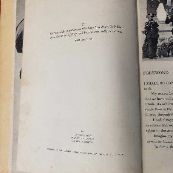 Vintage Police! Book John J. Floherty 1936 Hardcover Country Life Press - Picture 3 of 16